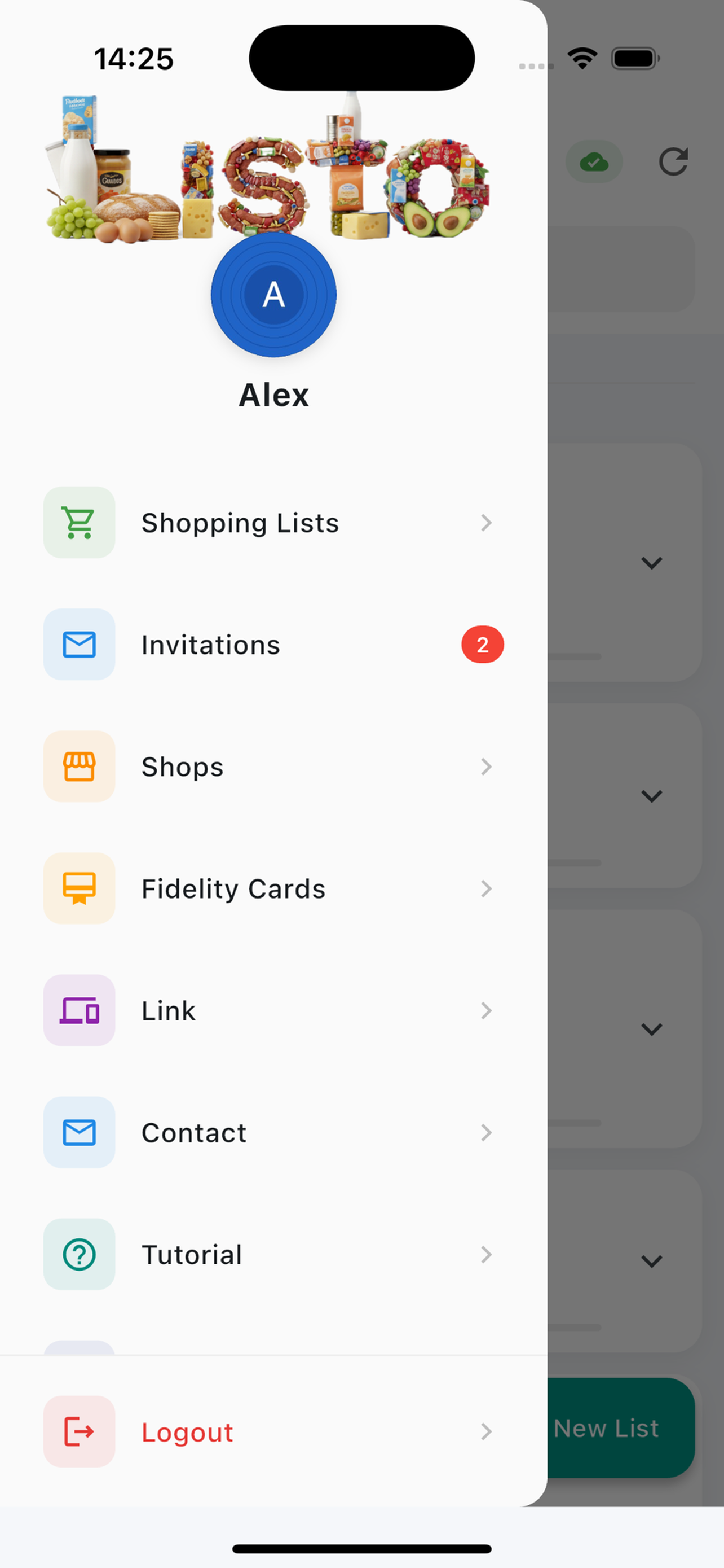 Navigation drawer with all features