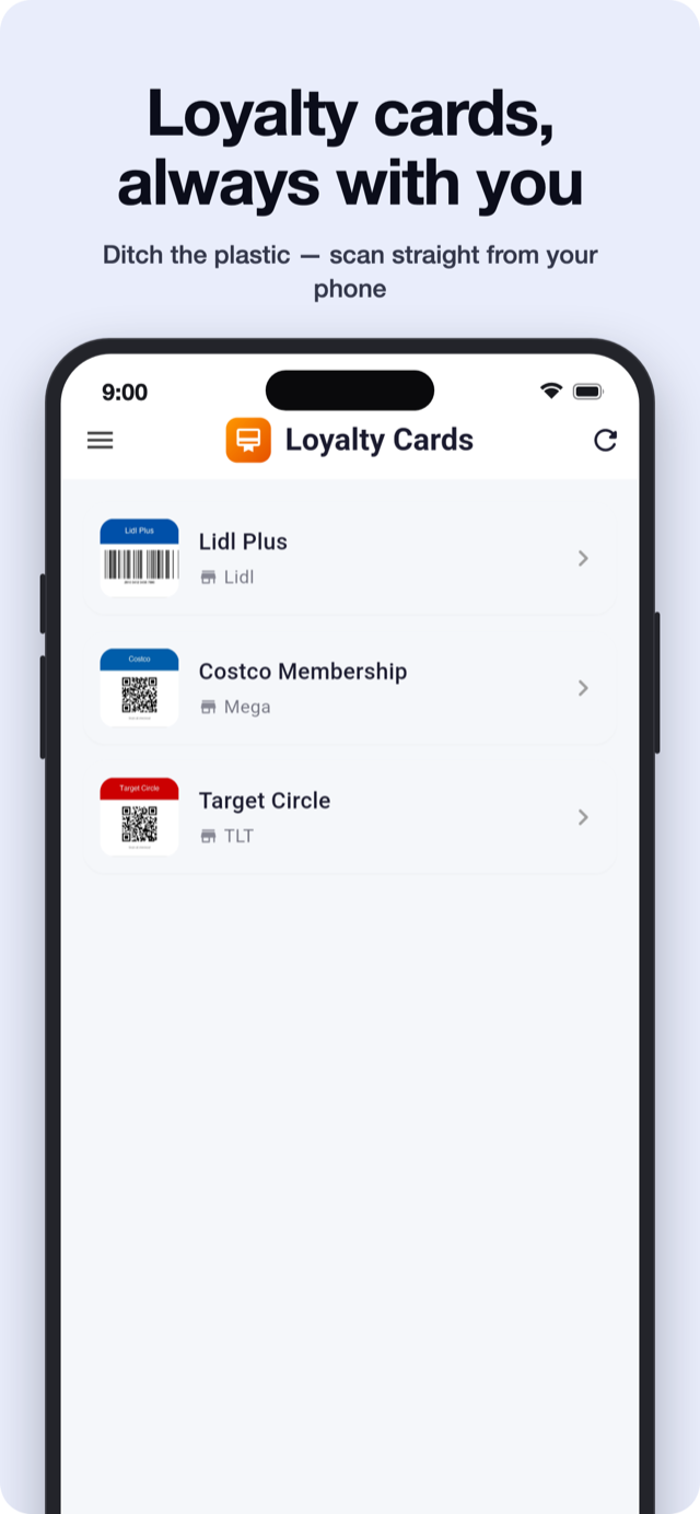 Loyalty cards